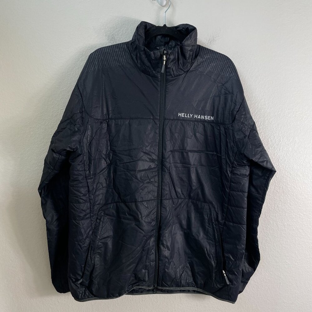 Helly Hansen Mens XL Mountain Jacket Black Outdoors Performance Zip Up